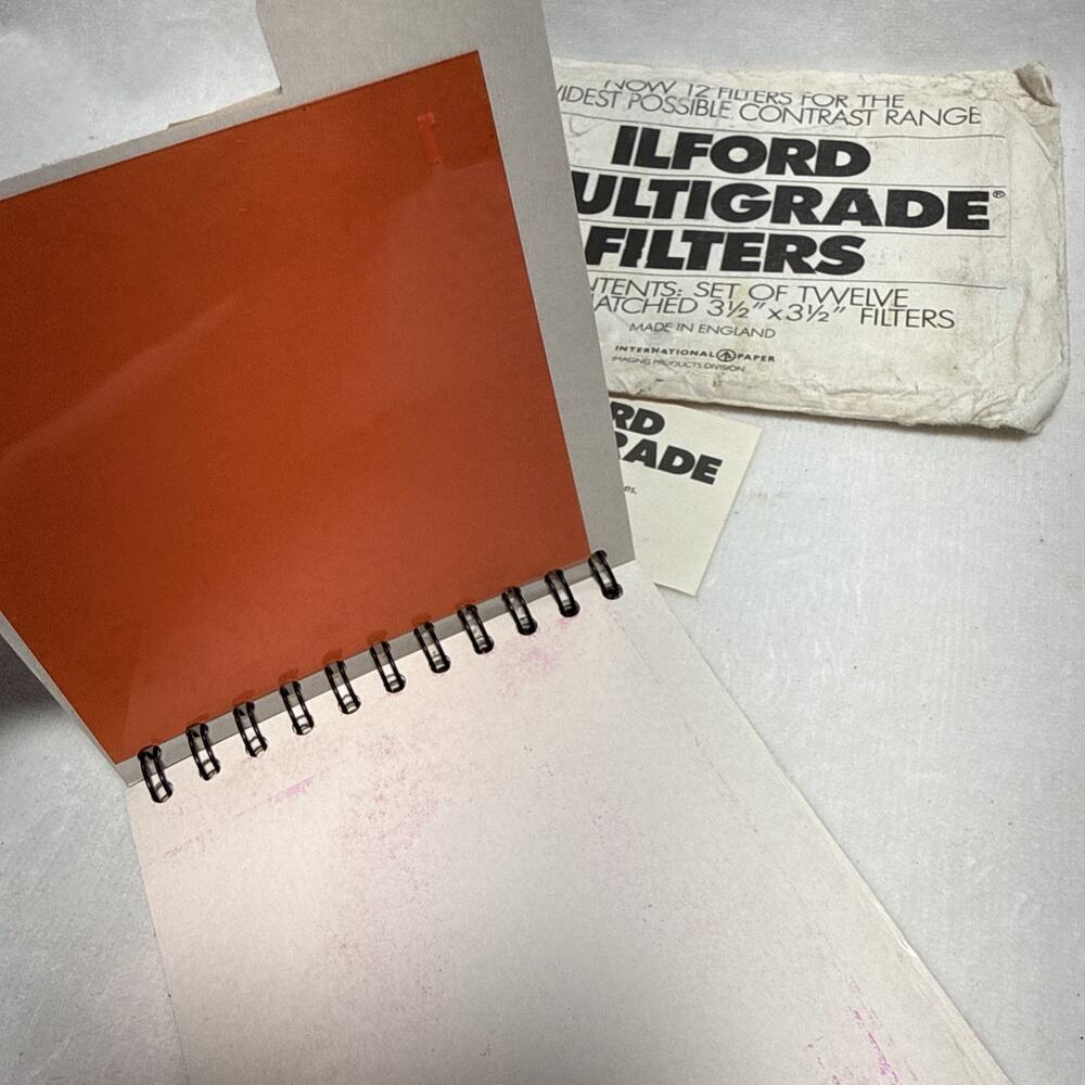 Vintage Rare Ilford Multigrade 12 Filter Set Complete Very Good Condition